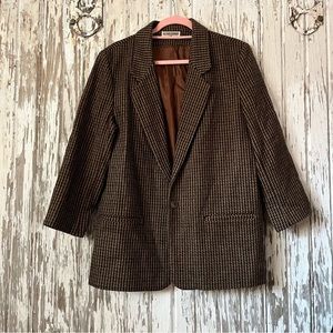Vintage Oversized Wool Blazer